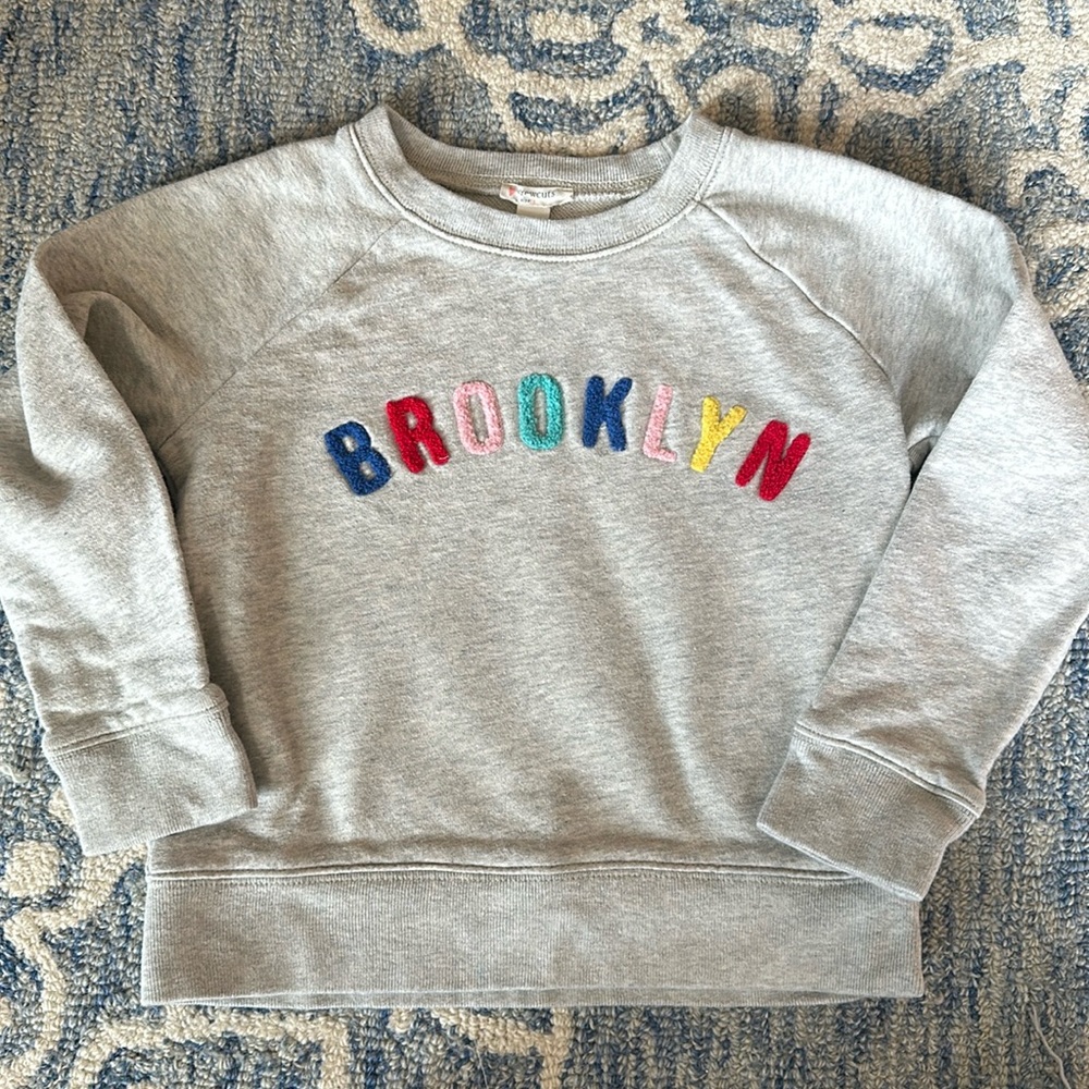 Crewcuts Brooklyn sweatshirt size small 6/7